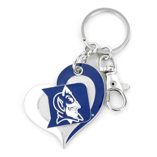 WHOLESALE DUKE SWIRL HEART KEYCHAIN