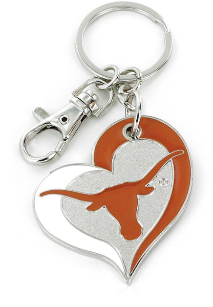 WHOLESALE TEXAS SWIRL HEART KEYCHAIN