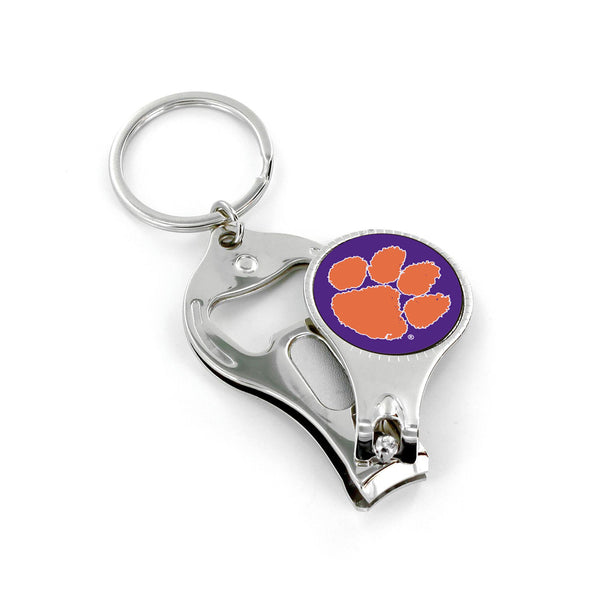 WHOLESALE CLEMSON NAIL CLIPPER/BOTTLE OPENER KEYCHAIN