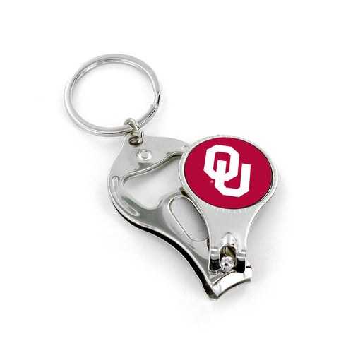 WHOLESALE OKLAHOMA NAIL CLIPPER/BOTTLE OPENER KEYCHAIN
