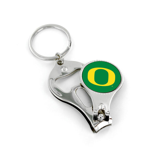 WHOLESALE OREGON NAIL CLIPPER/BOTTLE OPENER KEYCHAIN