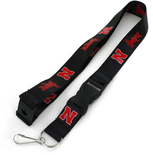 WHOLESALE NEBRASKA (BLACK) LANYARD