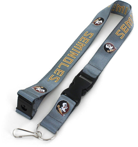 WHOLESALE FLORIDA STATE (CHARCOAL) TEAM LANYARD