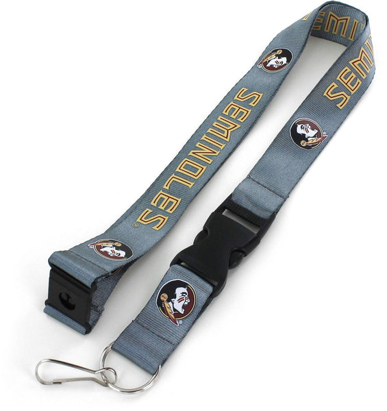 WHOLESALE FLORIDA STATE (CHARCOAL) TEAM LANYARD