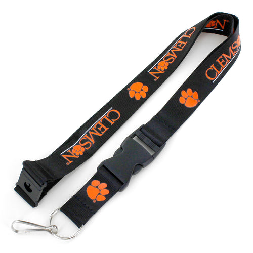 WHOLESALE CLEMSON (BLACK) TEAM LANYARD
