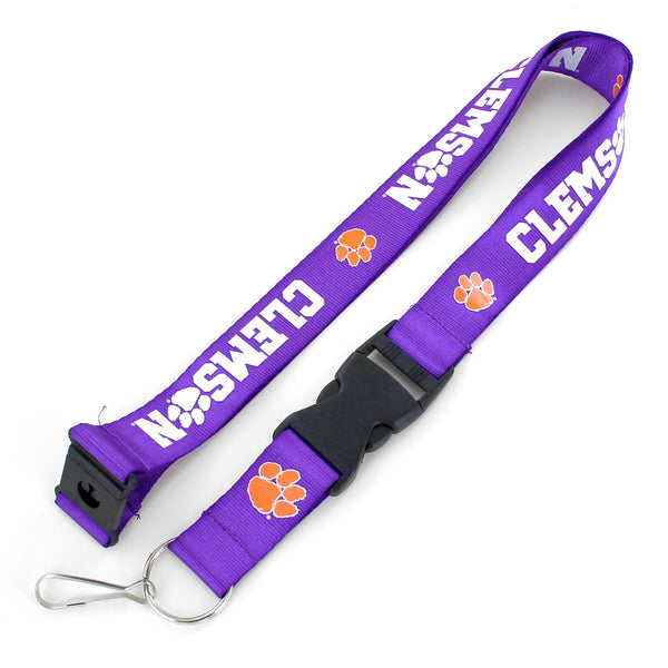 WHOLESALE CLEMSON (PURPLE) TEAM LANYARD