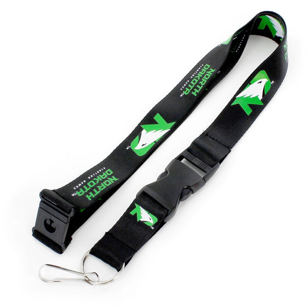 WHOLESALE NORTH DAKOTA (BLACK) LANYARD