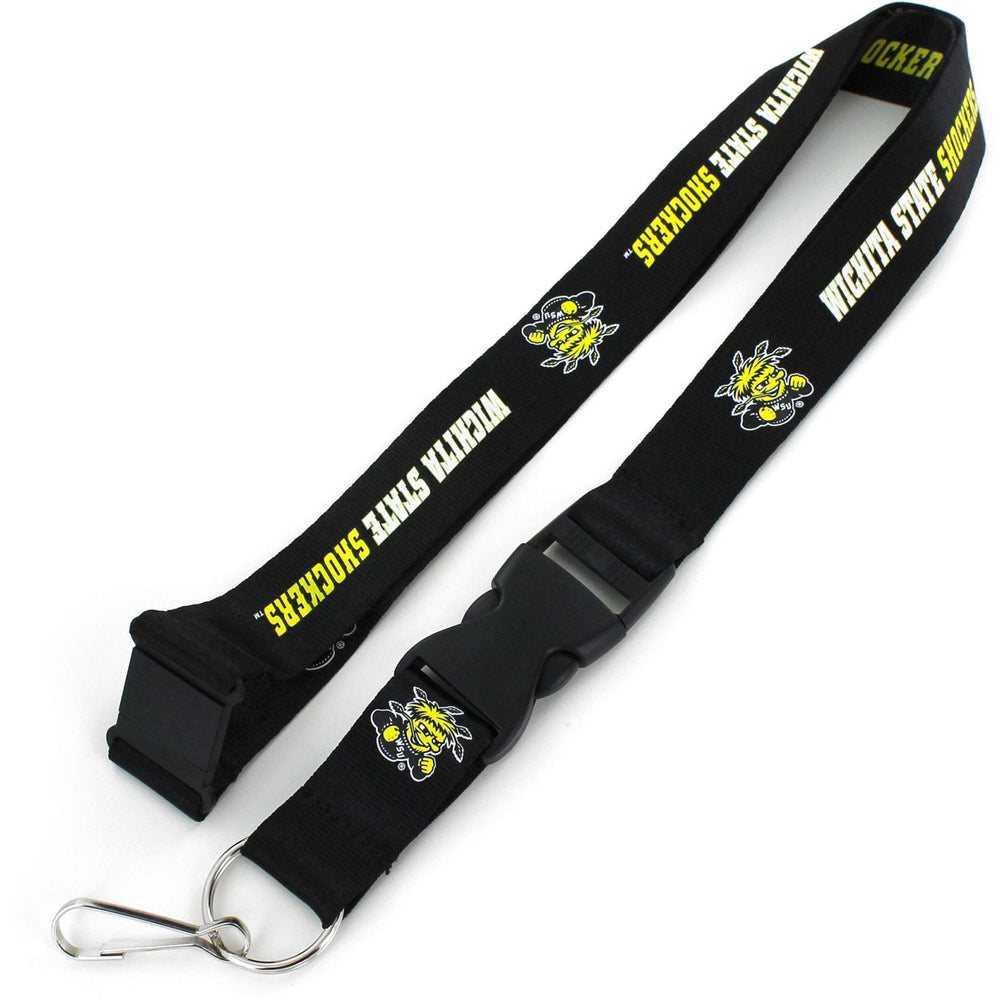 WHOLESALE WICHITA STATE (BLACK) LANYARD