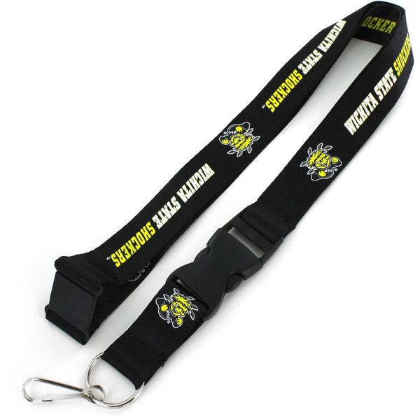 WHOLESALE WICHITA STATE (BLACK) LANYARD