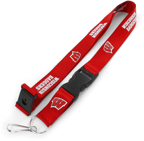 WISCONSIN (RED) LANYARD