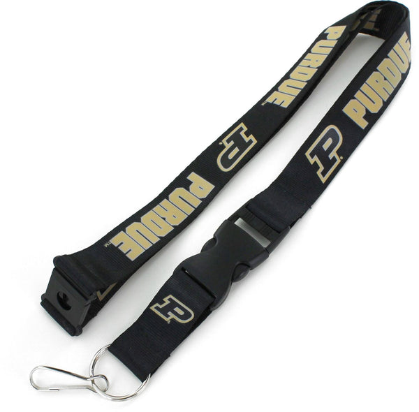 WHOLESALE PURDUE (BLACK) LANYARD