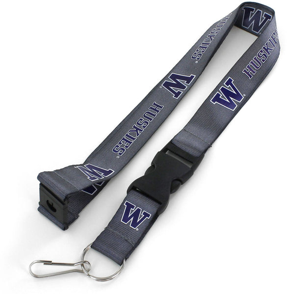 WHOLESALE WASHINGTON CHARCOAL LANYARD