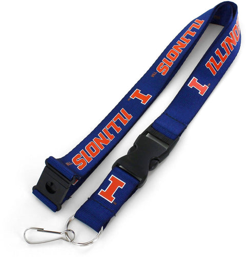 WHOLESALE ILLINOIS (BLUE) LANYARD