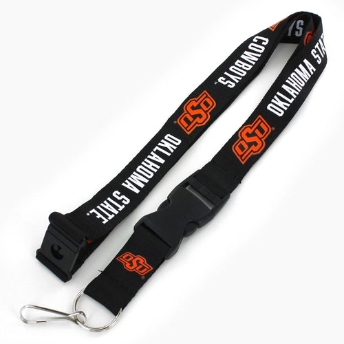 WHOLESALE OKLAHOMA STATE (BLACK) LANYARD