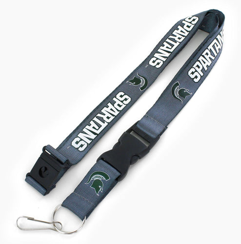 WHOLESALE MICHIGAN STATE (CHARCOAL) TEAM LANYARD