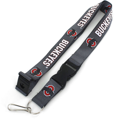 WHOLESALE OHIO STATE (CHARCOAL) LANYARD