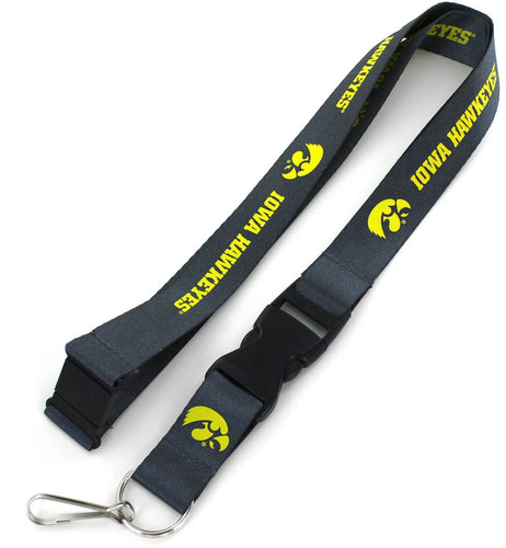 WHOLESALE IOWA (CHARCOAL) LANYARD