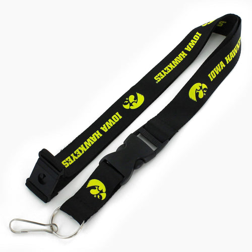 WHOLESALE IOWA (BLACK) TEAM LANYARD