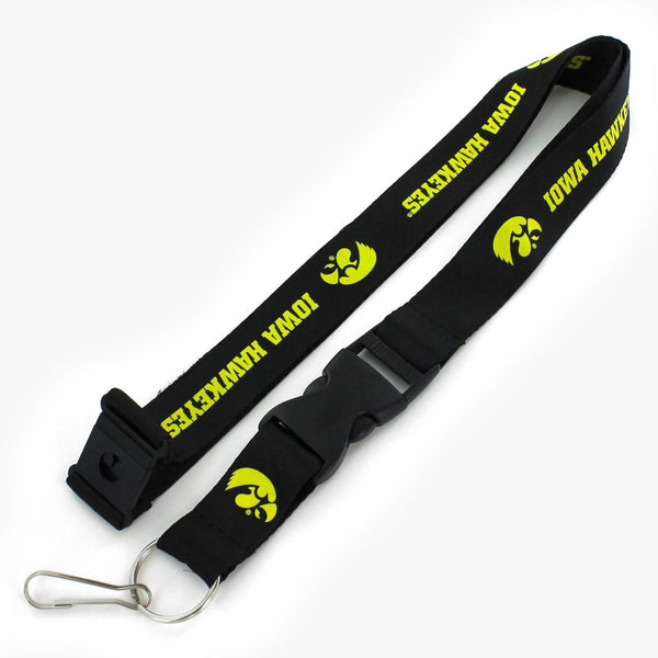 WHOLESALE IOWA (BLACK) TEAM LANYARD