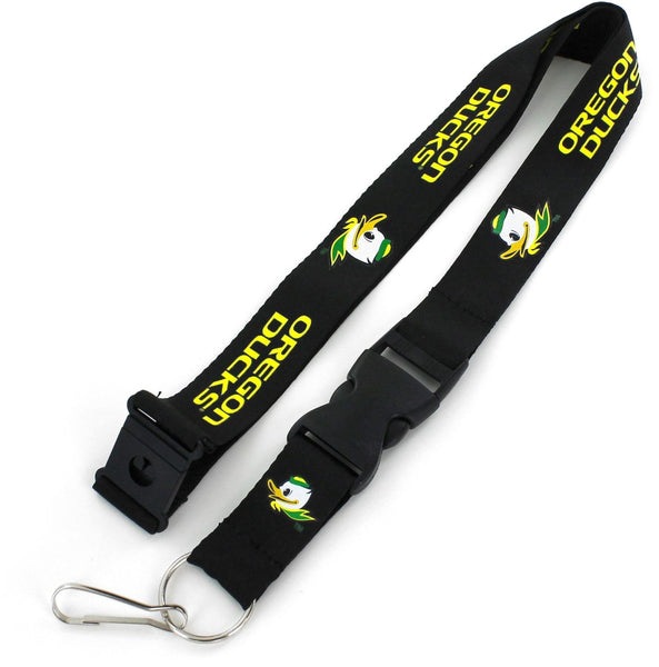WHOLESALE OREGON 'FIGHTING DUCK' (BLACK) LANYARD