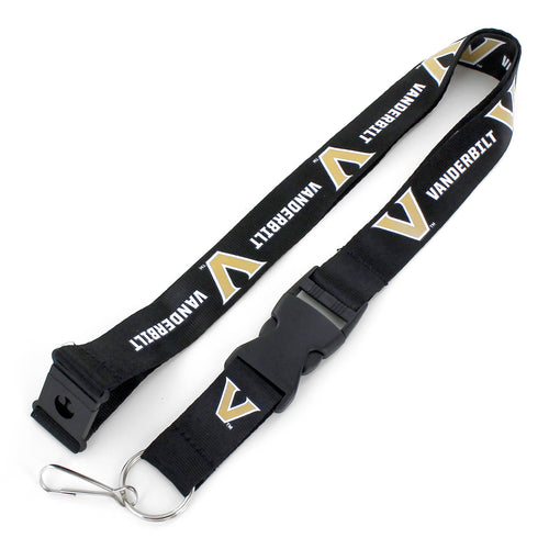 WHOLESALE VANDERBILT (BLACK) TEAM LANYARD
