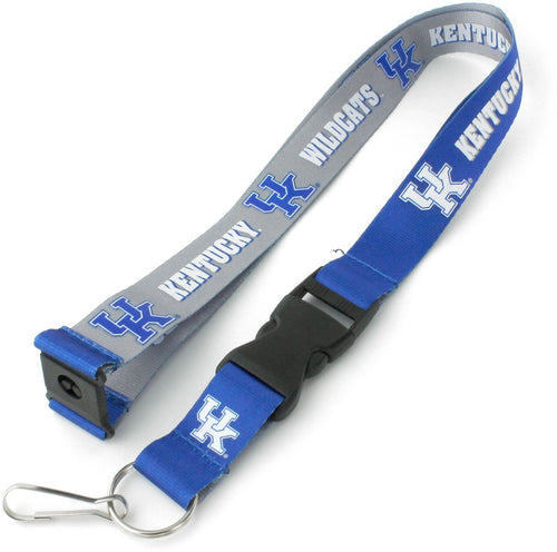 WHOLESALE KENTUCKY (BLUE/COOL GRAY) REVERSIBLE LANYARD