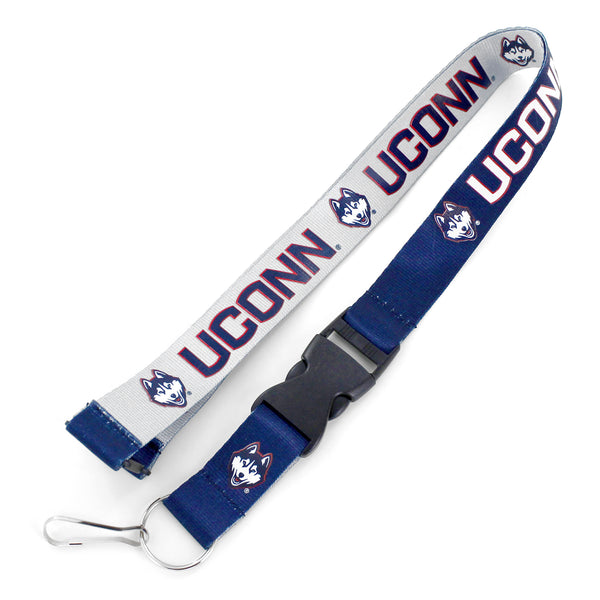 WHOLESALE CONNECTICUT HUSKIES REVERSIBLE LANYARD