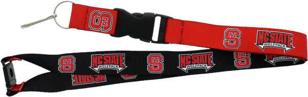 WHOLESALE NORTH CAROLINA STATE (BLACK/RED) REVERSIBLE LANYARD