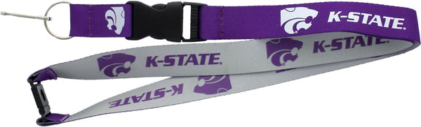 WHOLESALE KANSAS STATE (PURPLE/GRAY) REVERSIBLE LANYARD