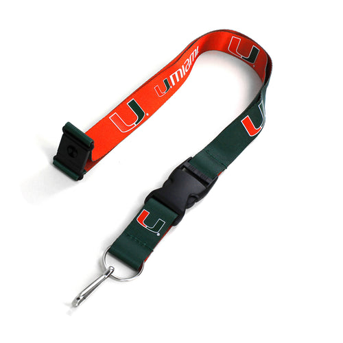 WHOLESALE MIAMI (GREEN/ORANGE) REVERSIBLE LANYARD