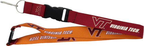 WHOLESALE VIRGINIA TECH (RED/ORANGE) REVERSIBLE LANYARD