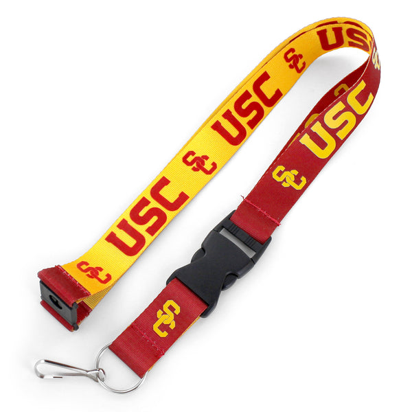 WHOLESALE USC (RED/GOLD) REVERSIBLE LANYARD