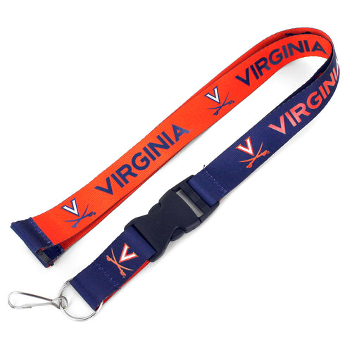 WHOLESALE VIRGINIA (BLUE/ORANGE) REVERSIBLE LANYARD