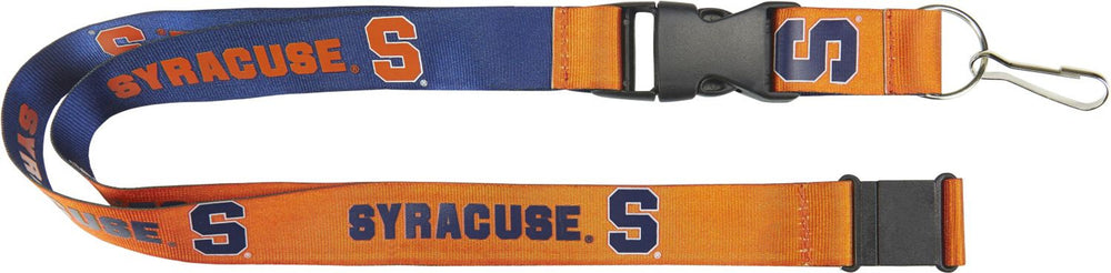 WHOLESALE SYRACUSE (BLACK/ORANGE) REVERSIBLE LANYARD