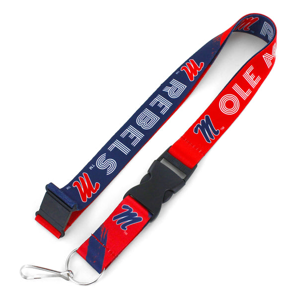 WHOLESALE OLE MISS CROSSFADE LANYARD
