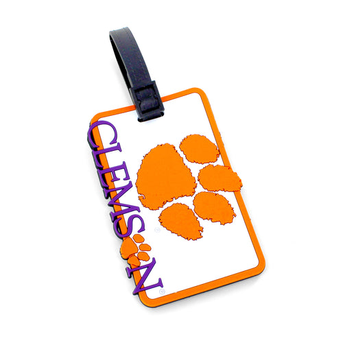 WHOLESALE CLEMSON SCHOOL SOFT BAG TAG