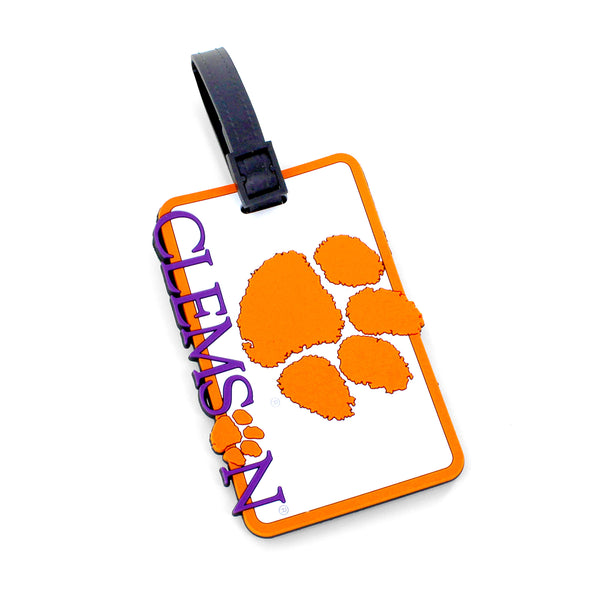 WHOLESALE CLEMSON SCHOOL SOFT BAG TAG