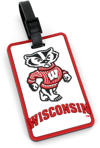 WISCONSIN (BADGER) SCHOOL SOFT BAG TAG