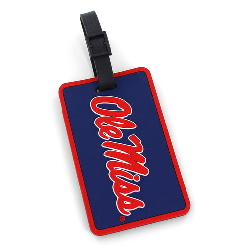 WHOLESALE OLE MISS SCHOOL SOFT BAG TAG