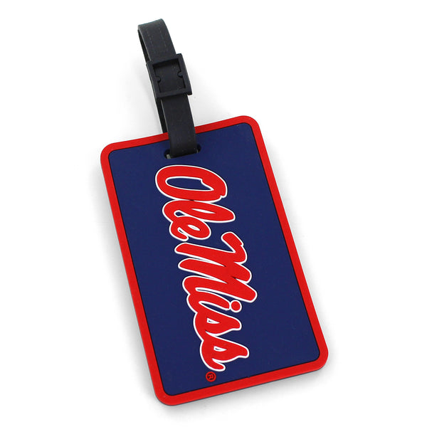 WHOLESALE OLE MISS SCHOOL SOFT BAG TAG