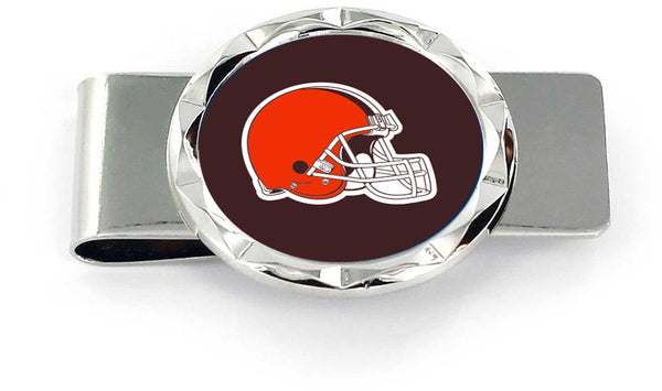 WHOLESALE CLEVELAND BROWNS DIAMOND CUT MONEY CLIP