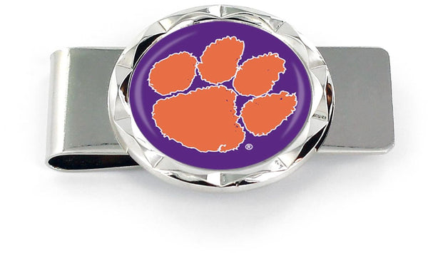 WHOLESALE CLEMSON DIAMOND CUT MONEY CLIP