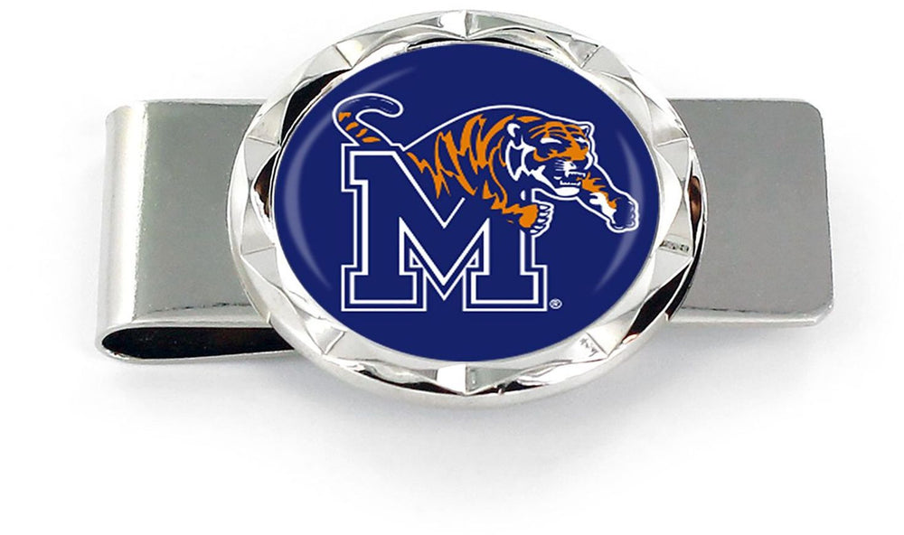 MEMPHIS TIGERS DIAMOND CUT MONEY CLIP