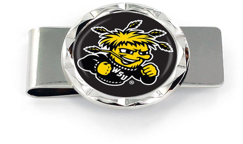 WHOLESALE WICHITA STATE DIAMOND CUT MONEY CLIP