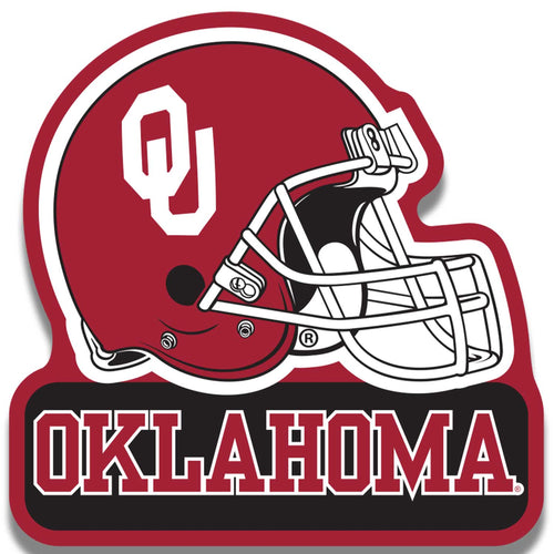 WHOLESALE OKLAHOMA 3" FOOTBALL HELMET MAGNET