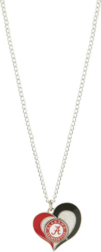 WHOLESALE ALABAMA SWIRL HEART NECKLACE