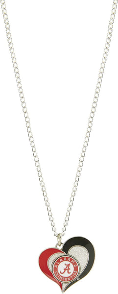 WHOLESALE ALABAMA SWIRL HEART NECKLACE