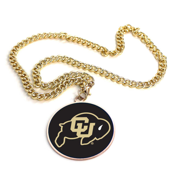 WHOLESALE COLORADO (GOLD) TEAM EMBLEM NECKLACE