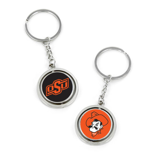 WHOLESALE OKLAHOMA STATE SPINNING KEYCHAIN