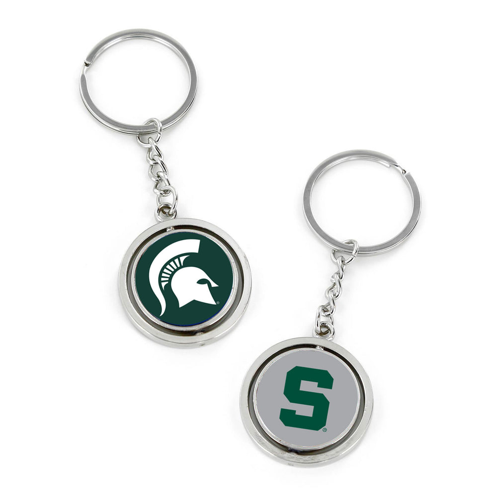 WHOLESALE MICHIGAN STATE SPINNING KEYCHAIN
